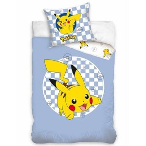 Bawełniana pościel dziecięca Carbotex PokémonUnique Pikachu, 140 x 200 cm, 70 x 90 cm