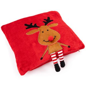 4Home Świąteczna poszewka na poduszkę Happy Reindeer, 40 x 40 cm