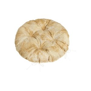 Siedzisko Bellatex Adéla pikowane okrągłeSnakeskin brązowe 40 x 40 cm