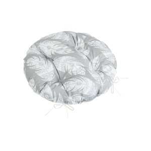 Bellatex Poduszka do siedzenia Adéla pikowanaokrągła Feather szara, 40 x 40 cm