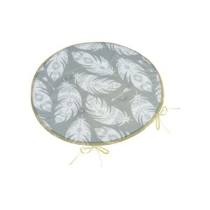 Bellatex Poduszka do siedzenia Adéla okrągłagładka Feather szara, 40 x 40 cm