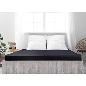 4Home prześcieradło jersey Ideal czarny, 70 x 140 cm, 70 x 140 cm