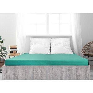 4Home prześcieradło jersey Ideal zielony turkus, 60 x 120 cm, 60 x 120 cm