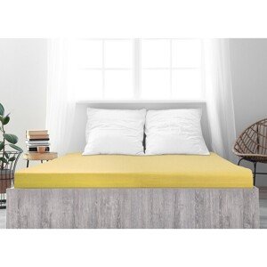 4Home prześcieradło jersey Ideal żółty, 60 x 120 cm, 60 x 120 cm