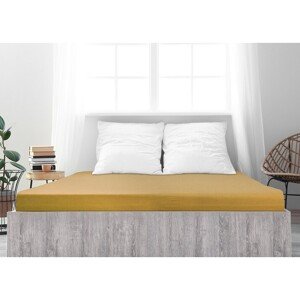 4Home prześcieradło jersey Ideal musztardowy, 70 x 140 cm, 70 x 140 cm
