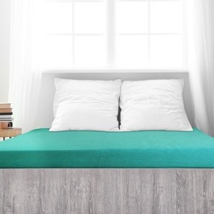 4Home prześcieradło frotte Ideal zielony turkus, 100 x 200 cm, 100 x 200 cm