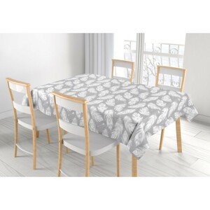Bellatex Obrus Adéla Feather szary, 120 x 140 cm, 120 x 140 cm