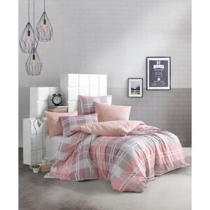 BedTex Bawełniana pościel Mark różowa, 140 x 220cm, 70 x 90 cm, 140 x 220 cm, 70 x 90 cm