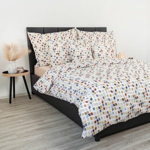 Kvalitex Pościel krepa Mozaika, 140 x 220 cm, 70 x90 cm, 140 x 220 cm, 70 x 90 cm