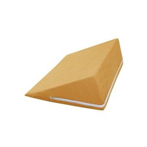 Bellatex Klinowy podgłówek musztardowy, 80 x 50 x20 cm
