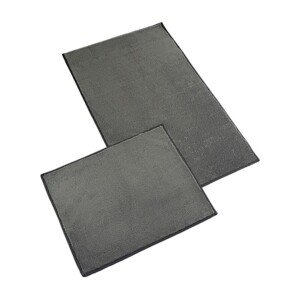 Bellatex Zestaw dywaników łazienkowych bez wycięć BANYGOLD ciemnoszary, 60 x 100, 60 x 50 cm