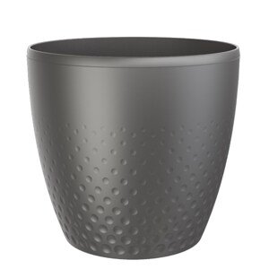 Plastia Osłonka plastikowa na doniczkę Perła 25 cm antracyt, śred. 25 cm