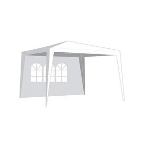 Ściana boczna do pawilonu ogrodowego z oknem, 2,95 x 1,9 m, biały