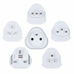 Solight PA20 Uniwersalny adapter podróżny, uziemiony