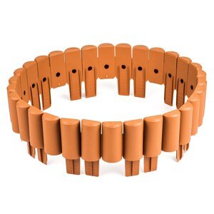 Palisada ogrodowa z mini bolcami terakota 2,15 m