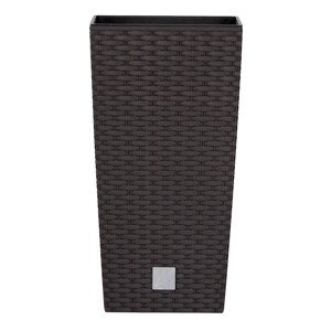 Prosperplast Osłonka na doniczkę Rato Square ciemny brąz 20x20x37,6 cm, M