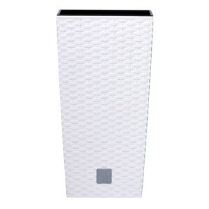 Prosperplast Osłonka na doniczkę Rato Square biały, 20x20x37,6cm, M