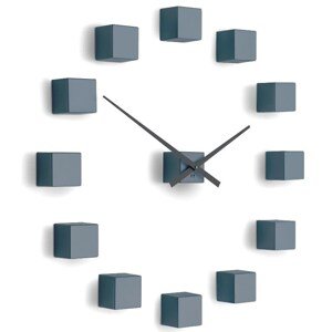 Future Time FT3000GY Cubic grey Designowe zegar samoprzylepny, śr. 50 cm