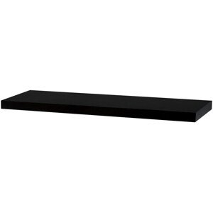Półka ścienna czarny, 80 cm
