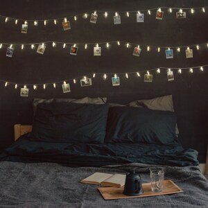 DecoKing Lampki na zdjęcia ciepła biała, 20 LED
