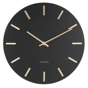 Karlsson 5821BK Stylowy zegar ścienny śr. 30 cm