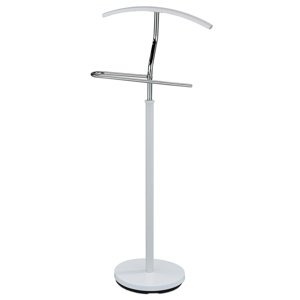 Stojak na ubrania „Cedric” chrom / biały, 45 x  106 cm