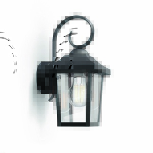 Philips 17236/30/PN Lampa ścienna zewnętrzna Buzzard 1x E27 60 W bez zasilacza IP44, czarny