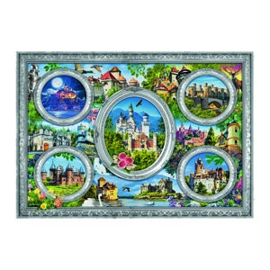 Trefl Puzzle panoramiczny Zamki świata, 1000 elementów