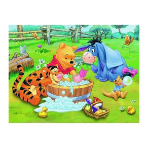 Trefl Puzzle Miś Puchatek - Kąpiel prosiaczka, 30 elementów