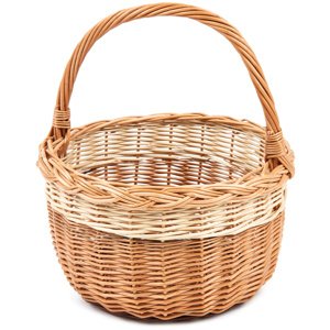 Koszyk wyplatany zakupowy Bolero, śr. 27 cm