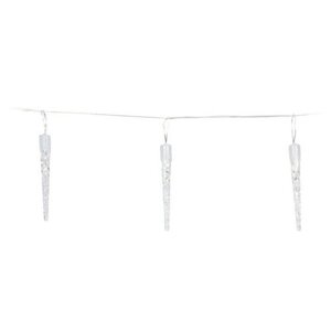 Łańcuch świetlny Sople, 40 LED, 5,7 m zimny biały, timer