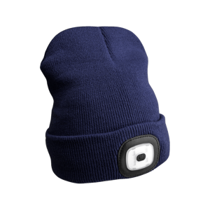 Sixtol Czapka z latarką czołową 45 lm, USB, uni, niebieski