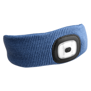 Sixtol Opaska z latarką czołową 45 lm, USB, uni, niebieski