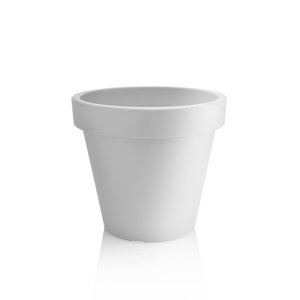 Gardenico Doniczka Metro Twist 'n' Roll biały, 29 x 26,5 cm, 29 cm