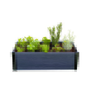 Keter Podwyższona rabata szary, 106 x 32 x 50 cm, S