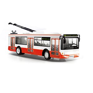 Trolejbus Rappa z dźwiękiem i światłem, 28 cm