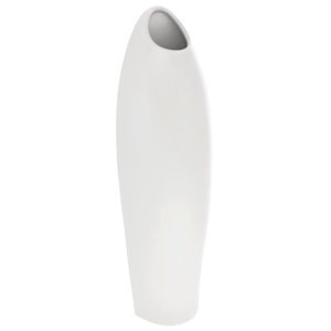 Wazon ceramiczny Tonja, biały, 13 x 43 x 11 cm