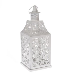 Wisząca latarnia metalowa Arianna, 14,5 x 36 x 14,5 cm