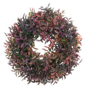 Sztuczny wieniec Azaleo zielono-fioletowy, śr. 27 cm