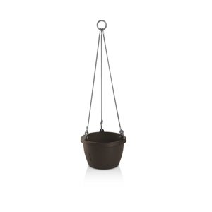 Gardenico Doniczka samonawadniająca wisząca Marina brązowy, śr. 25 cm, śred. 25 cm