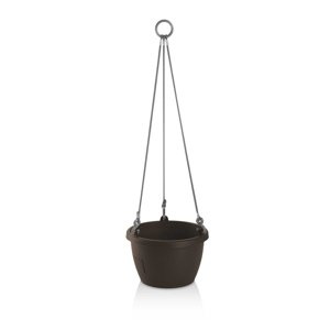 Gardenico Doniczka samonawadniająca do zawieszenia Marina brązowy, śr. 30 cm, śred. 30 cm