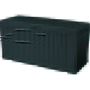 Keter Skrzynia ogrodowa do przechowywania z siedz eniem Marvel plus antracyt 270 l, 116 x 57 x 45 cm