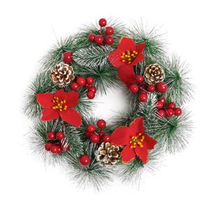 4Home Wieniec bożonarodzeniowy Poinsettia 32 cm