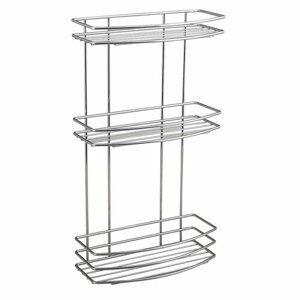 AQUALINE 37045 Chrom line półka druciana potrójna, srebrny