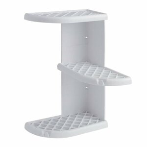 GEDY 8579 Półka narożna Oscar pod prysznic 23 x37,5 x 23 cm, tworzywo ABS, biała