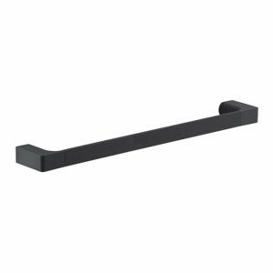GEDY PI214514 Pirenei uchwyt na ręcznik 45 x 6,6cm , czarny matowy