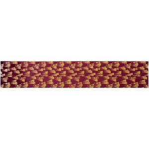 Bożonarodzeniowy materiał dekoracyjny Aksamit, czerwony 28 x 150 cm