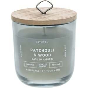 Świeczka w szkle Back to natural, Patchouli & Wood, 250 g