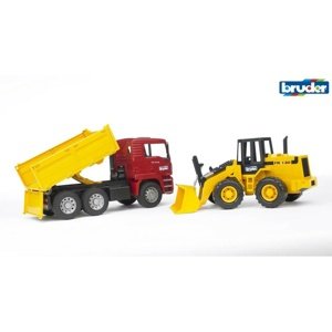 Bruder 2725 Pojazdy budowlane MAN nákl. samochód ikoparka