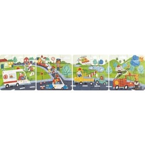 Hape Puzzle - Pojazdy ratunkowe